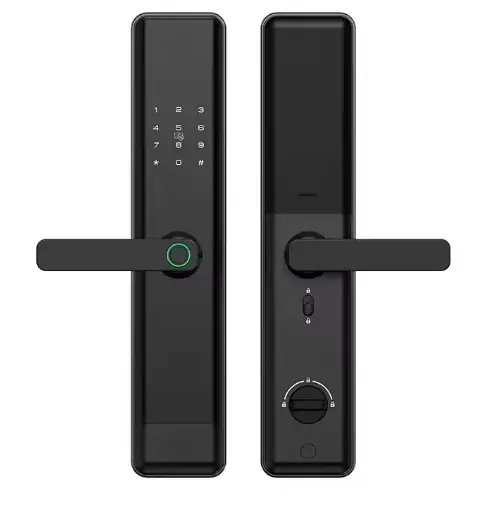 [LOCK-4XTY-8-WFL(B)] Cerradura 4 pasadores ideal para AIRBNB negra