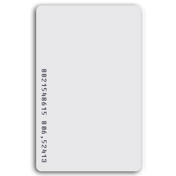 [Z-RFID-TAR] Tarjeta delgada de identificación 125KHz numerada